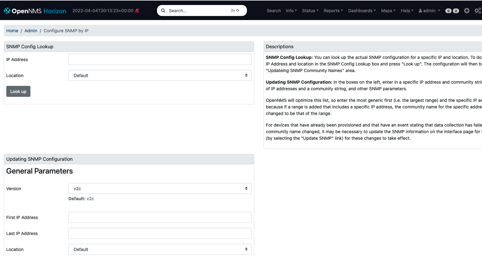 SNMP Config